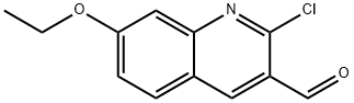 2-氯-7-乙氧基-3-喹啉甲醛 结构式