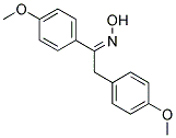 (1Z)-1,2-BIS(4-METHOXYPHENYL)ETHANONE OXIME 结构式