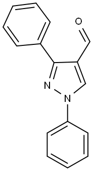 1,3-DIPHENYL-1H-PYRAZOLE-4-CARBALDEHYDE 结构式