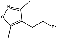 4-(2-溴乙基)-3,5-二甲基异恶唑 结构式