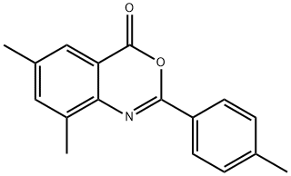 6,8-Dimethyl-2-(4-methylphenyl)-4H-3,1-benzoxazin-4-one 结构式