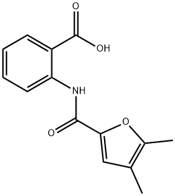 2-[(4,5-DIMETHYL-FURAN-2-CARBONYL)-AMINO]-BENZOIC ACID 结构式