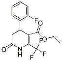 ETHYL 4-(2-FLUOROPHENYL)-6-OXO-2-(TRIFLUOROMETHYL)-1,4,5,6-TETRAHYDRO-3-PYRIDINECARBOXYLATE 结构式