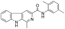 N-(2,5-DIMETHYLPHENYL)-1-METHYL-9H-BETA-CARBOLINE-3-CARBOXAMIDE 结构式