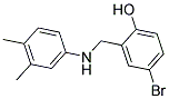 4-BROMO-2-[(3,4-DIMETHYLANILINO)METHYL]BENZENOL 结构式