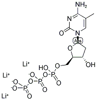 5'-METHYL-2'-DEOXY-CYTIDINE-5'-TRIPHOSPHATE TRILITHIUM SALT 结构式