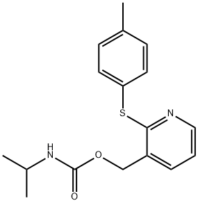 (2-[(4-METHYLPHENYL)SULFANYL]-3-PYRIDINYL)METHYL N-ISOPROPYLCARBAMATE 结构式