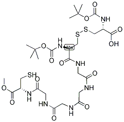 BOC-CYSTINE-GLY-GLY-GLY-GLY-CYSTEINE-OME 结构式