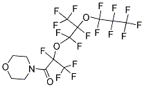 2,3,3,3-TETRAFLUORO-2-[1,1,2,3,3,3-HEXAFLUORO-2-(1,1,2,2,3,3,3-HEPTAFLUOROPROPOXY)PROPOXY]-1-MORPHOLINOPROPAN-1-ONE 结构式