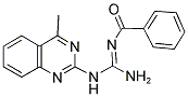 N-{(1E)-AMINO[(4-METHYLQUINAZOLIN-2-YL)AMINO]METHYLENE}BENZAMIDE 结构式