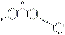 4-FLUORO-4'-(PHENYLETHYNYL)BENZOPHENONE 结构式