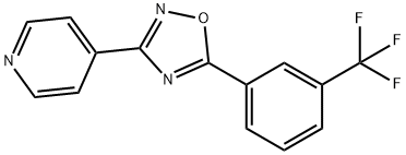 4-(5-[3-(Trifluoromethyl)phenyl]-1,2,4-oxadiazol-3-yl)pyridine 结构式