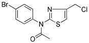 N1-(4-BROMOPHENYL)-N1-[4-(CHLOROMETHYL)-1,3-THIAZOL-2-YL]ACETAMIDE 结构式