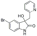 5-BROMO-3-HYDROXY-3-(PYRIDIN-2-YLMETHYL)-1,3-DIHYDRO-2H-INDOL-2-ONE 结构式