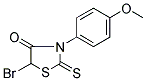 5-BROMO-3-(4-METHOXYPHENYL)-2-THIOXO-1,3-THIAZOLAN-4-ONE 结构式