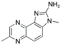 2-AMINO-3,7-DIMETHYLIMIDAZO[4,5-F]QUINOXALINE 结构式