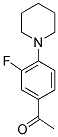 1-(3-FLUORO-4-PIPERIDIN-1-YLPHENYL)ETHANONE 结构式