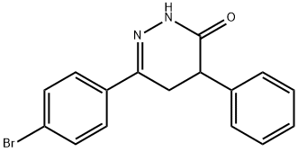 6-(4-BROMOPHENYL)-4-PHENYL-4,5-DIHYDRO-3(2H)-PYRIDAZINONE 结构式