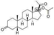 5-BETA-PREGNAN-17-OL-3,20-DIONE ACETATE 结构式
