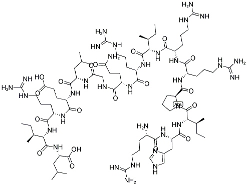 ARG-HIS-ILE-PRO-ARG-ARG-ILE-ARG-GLN-GLY-LEU-GLU-ARG-ILE-LEU 结构式