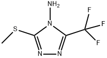 [3-(甲巯基)-5-(三氟甲基)-1,2,4-三唑-4-基]胺 结构式