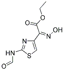 ETHYL 2-(2-FORMYLAMINO-1,3-THIAZOL-4-YL)-2-HYDROXYIMINOACETATE 结构式