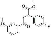 METHYL 2-(4-FLUOROPHENYL)-4-(3-METHOXYPHENYL)-4-OXOBUTANOATE 结构式