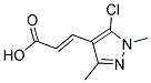 (2E)-3-(5-CHLORO-1,3-DIMETHYL-1H-PYRAZOL-4-YL)ACRYLIC ACID 结构式