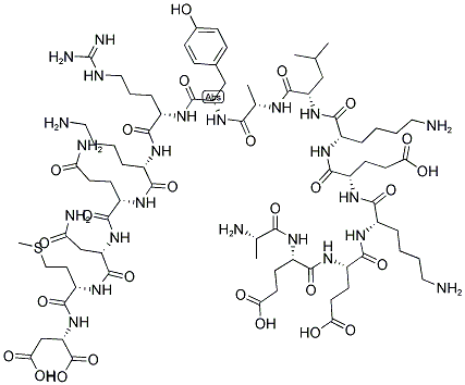 ALA-GLU-GLU-LYS-GLU-LYS-LEU-ALA-TYR-ARG-LYS-GLN-ASN-MET-ASP 结构式