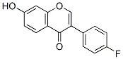 3-(4-FLUORO-PHENYL)-7-HYDROXY-CHROMEN-4-ONE 结构式