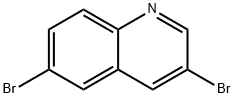 3,6-二溴喹啉 结构式