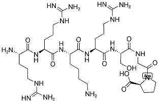 L-ARG-ARG-LYS-ARG-SER-GLY-PRO 结构式