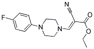 ETHYL 2-CYANO-3-(4-(4-FLUOROPHENYL)PIPERAZINYL)PROP-2-ENOATE 结构式