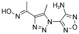 1-[1-(4-AMINO-1,2,5-OXADIAZOL-3-YL)-5-METHYL-1H-1,2,3-TRIAZOL-4-YL]-1-ETHANONE OXIME 结构式