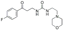 N-[3-(4-FLUOROPHENYL)-3-OXOPROPYL]-N'-(2-MORPHOLINOETHYL)UREA 结构式