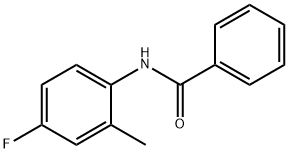 N-(4-FLUORO-2-METHYLPHENYL)BENZENECARBOXAMIDE 结构式