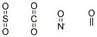 SULFUR DIOXIDE, NITRIC OXIDE, CARBON DIOXIDE, CARBON MONOXIDE 结构式