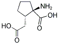 (+/-)-TRANS-1-AMINO-1-CARBOXYCYCLOPENTANE-2-ACETIC ACID 结构式