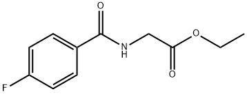 ETHYL 2-[(4-FLUOROBENZOYL)AMINO]ACETATE 结构式