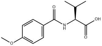 2-(4-METHOXY-BENZOYLAMINO)-3-METHYL-BUTYRIC ACID 结构式