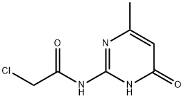 2-氯-N-(4-甲基-6-羰基-1,6-二氢-嘧啶-2-基)-乙酰胺 结构式