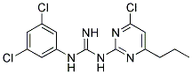N-(4-CHLORO-6-PROPYLPYRIMIDIN-2-YL)-N'-(3,5-DICHLOROPHENYL)GUANIDINE 结构式