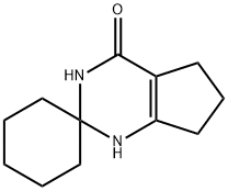 1',5',6',7'-TETRAHYDROSPIRO[CYCLOHEXANE-1,2'-CYCLOPENTA[D]PYRIMIDIN]-4'(3'H)-ONE 结构式