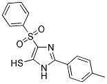 2-(4-METHYLPHENYL)-4-(PHENYLSULFONYL)-1H-IMIDAZOLE-5-THIOL 结构式