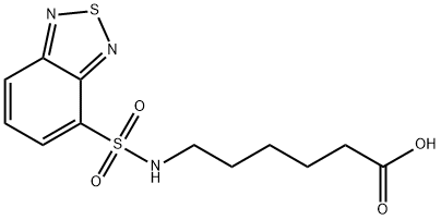 6-(苯并[C][1,2,5]噻二唑-4-磺胺基)己酸 结构式