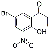 1-(5-BROMO-2-HYDROXY-3-NITROPHENYL)PROPAN-1-ONE 结构式