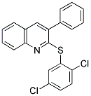 2,5-DICHLOROPHENYL 3-PHENYL-2-QUINOLINYL SULFIDE 结构式