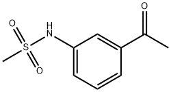 N-(3-乙酰基苯基)甲烷磺酰胺 结构式