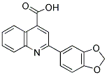 2-Benzo[1,3]dioxol-5-yl-quinoline-4-carboxylic acid 结构式