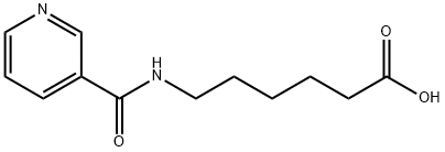 6-[(PYRIDINE-3-CARBONYL)-AMINO]-HEXANOIC ACID 结构式